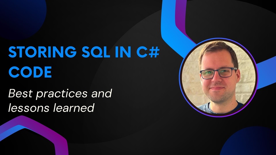 Storing SQL scripts in C# code - best practices and lessons learned